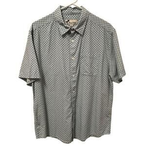 Oliver & Burke Men's Blue Floral Button Down Shirt Size L